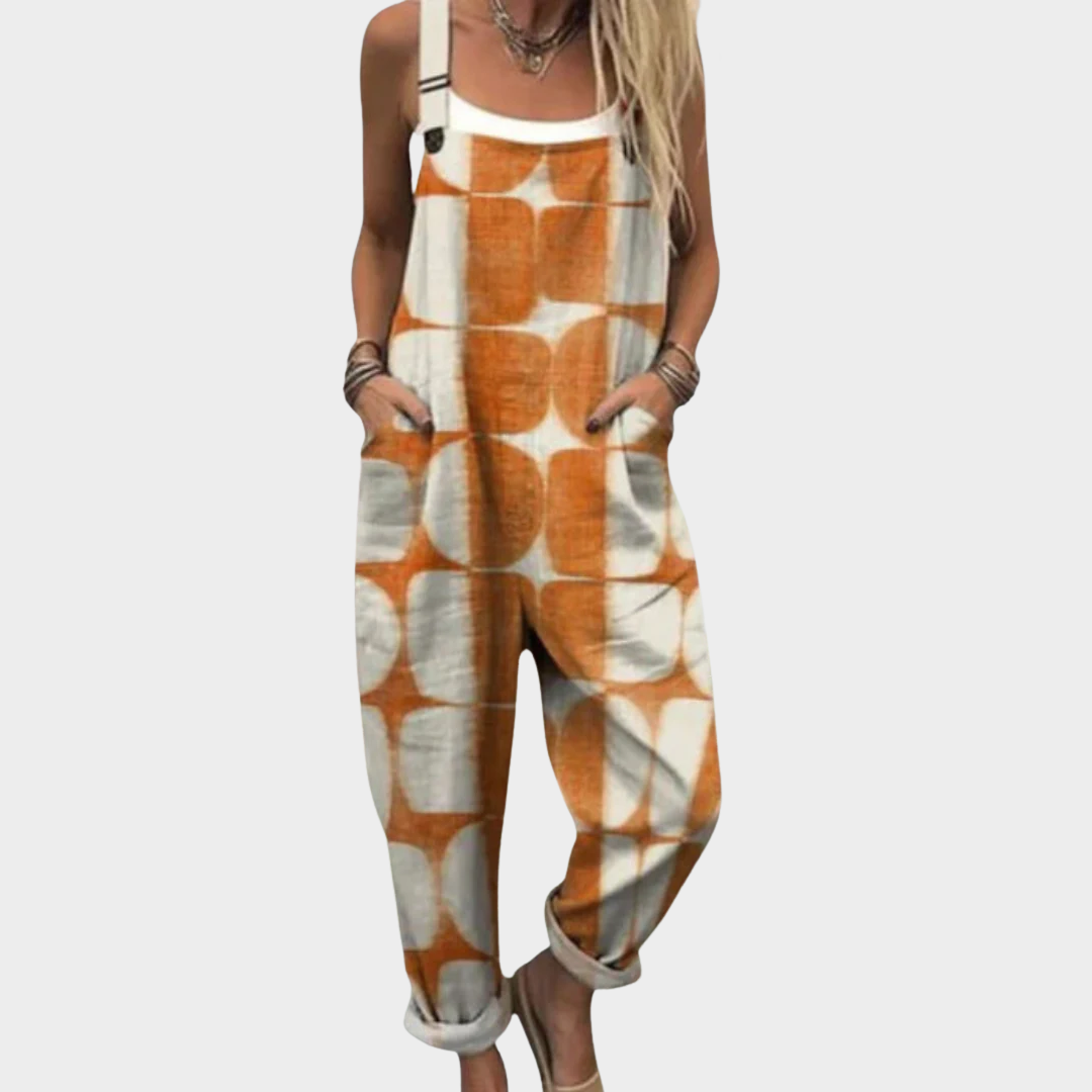 Pantalon à Bretelles Imprimé