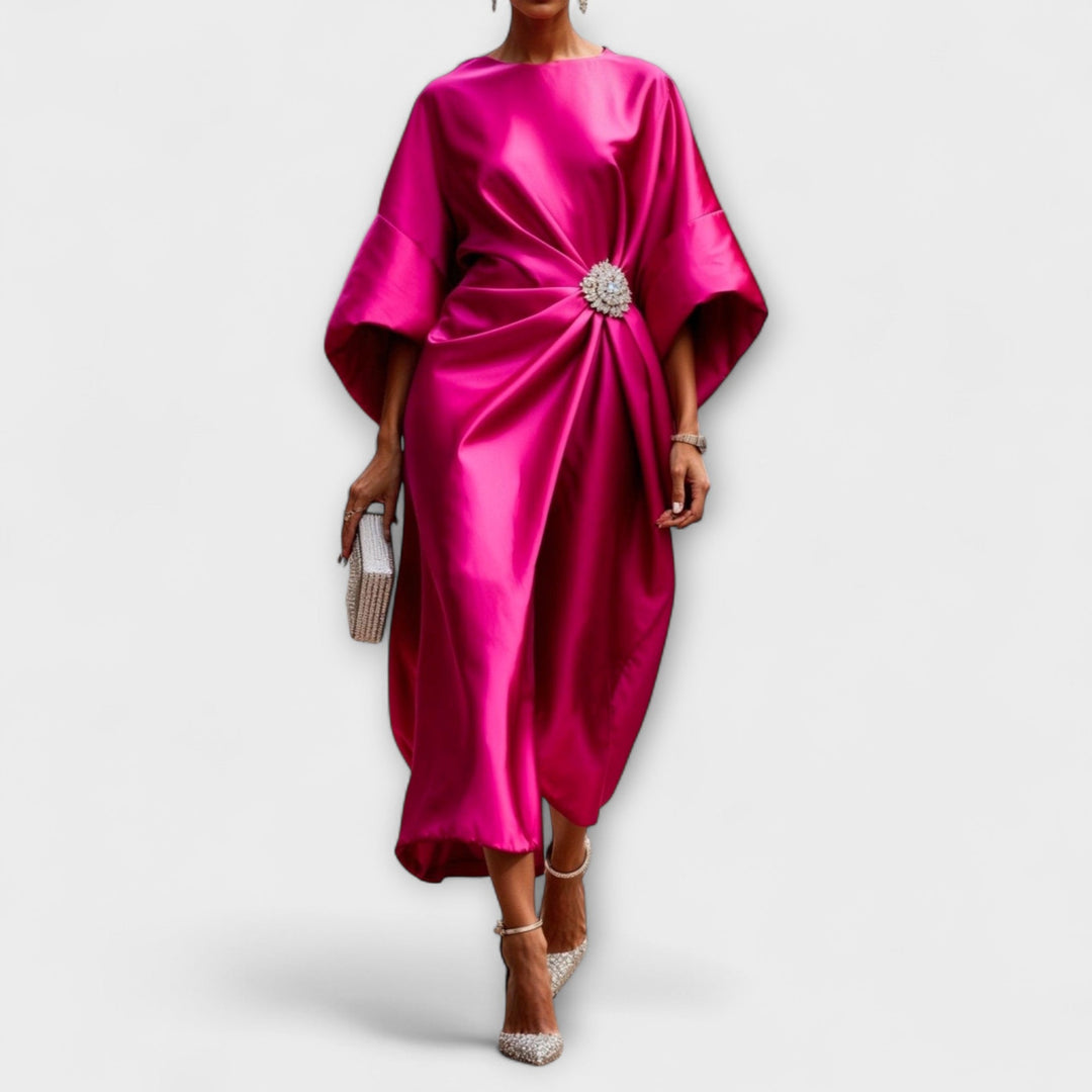 Robe Maxi Satinée Luxe Shimmer