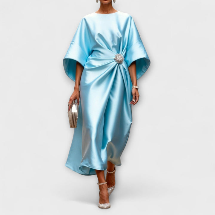 Robe Maxi Satinée Luxe Shimmer