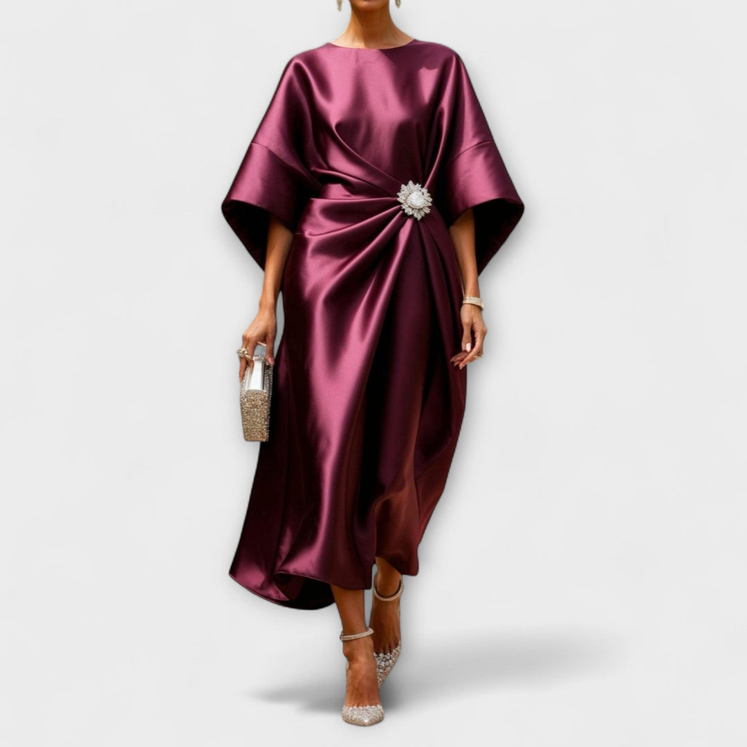 Robe Maxi Satinée Luxe Shimmer