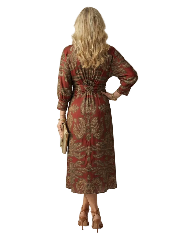Lune | Robe Midi Wrap Naturelle