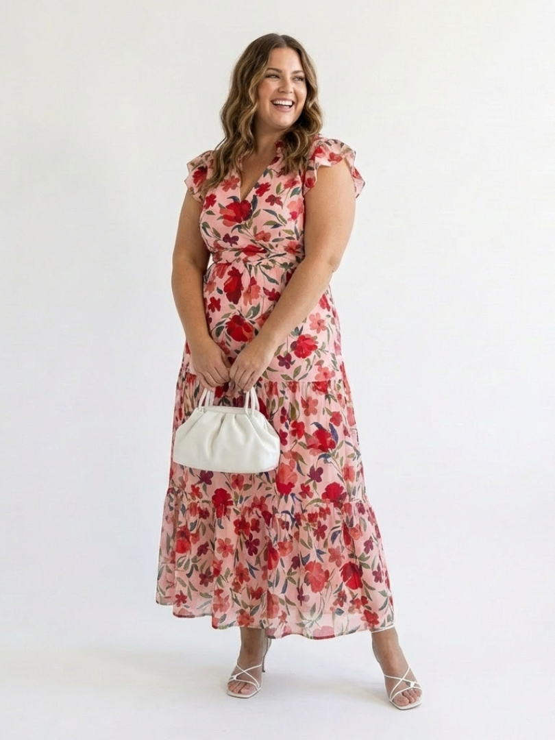 Lila | Midi Floral Élégant