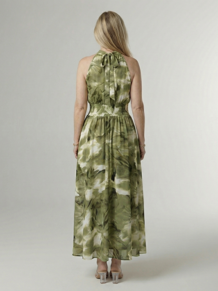 Sylin | Robe Midi à Bretelles Froncées