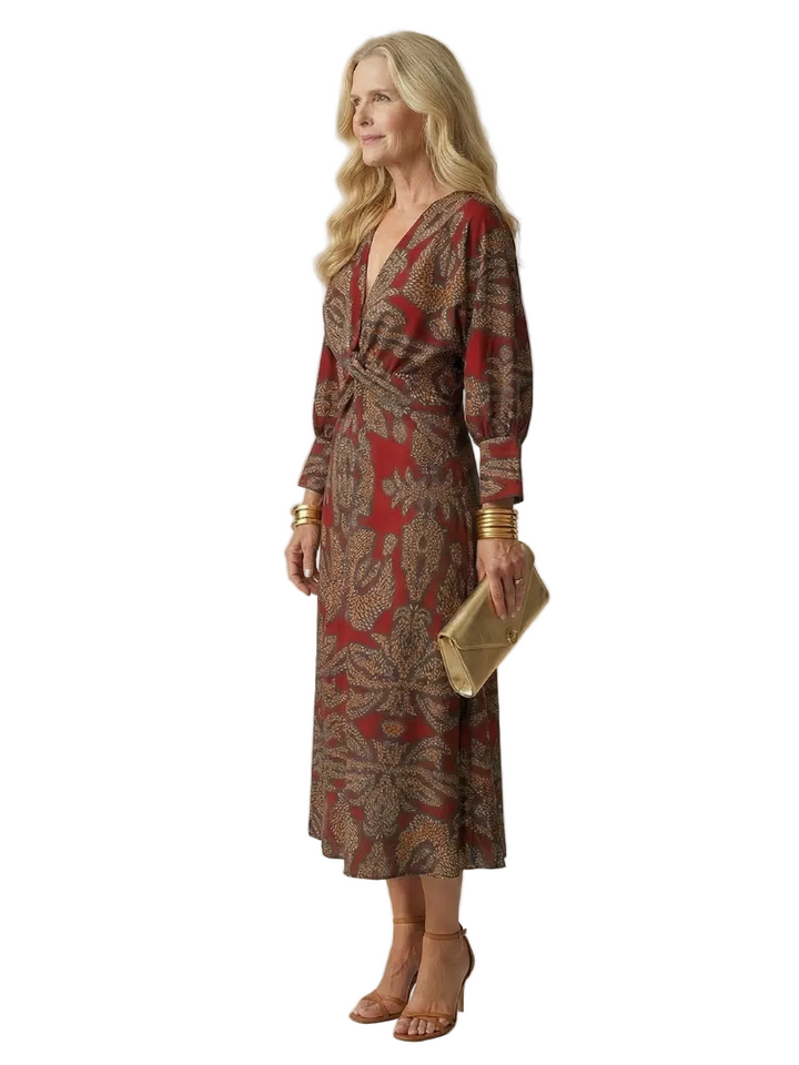 Lune | Robe Midi Wrap Naturelle