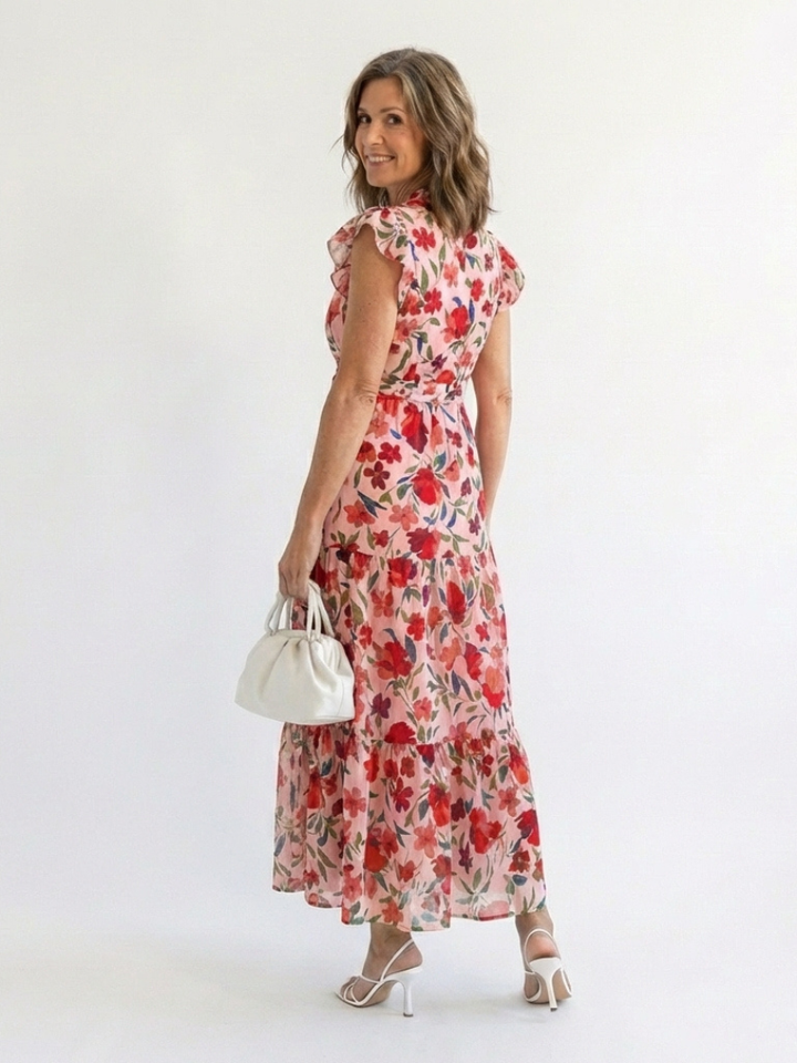 Lila | Midi Floral Élégant