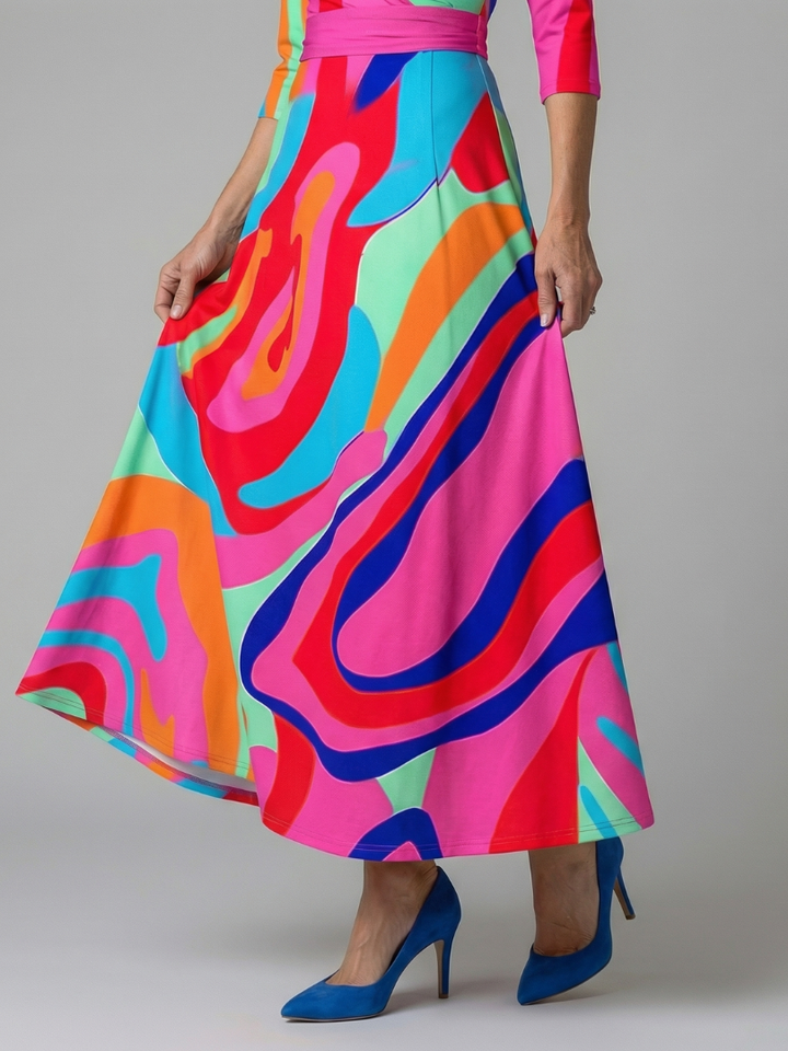 Celine | Robe Midi Croisée