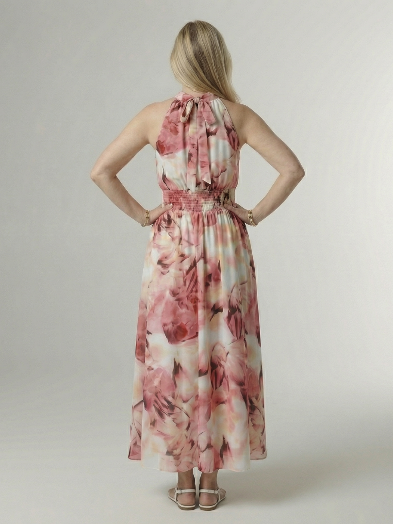 Sylin | Robe Midi à Bretelles Froncées