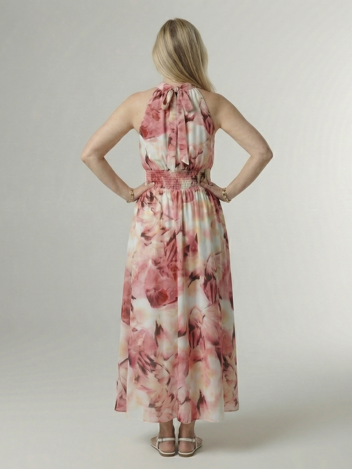 Sylin | Robe Midi à Bretelles Froncées