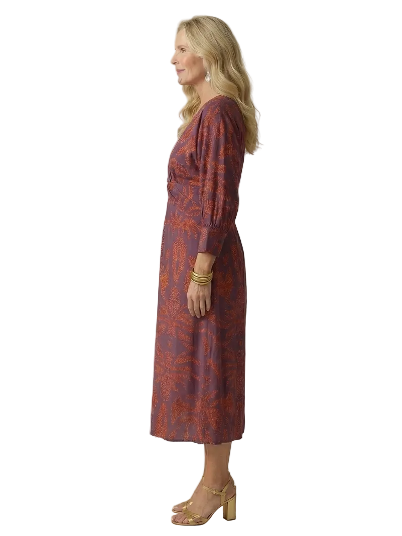Lune | Robe Midi Wrap Naturelle