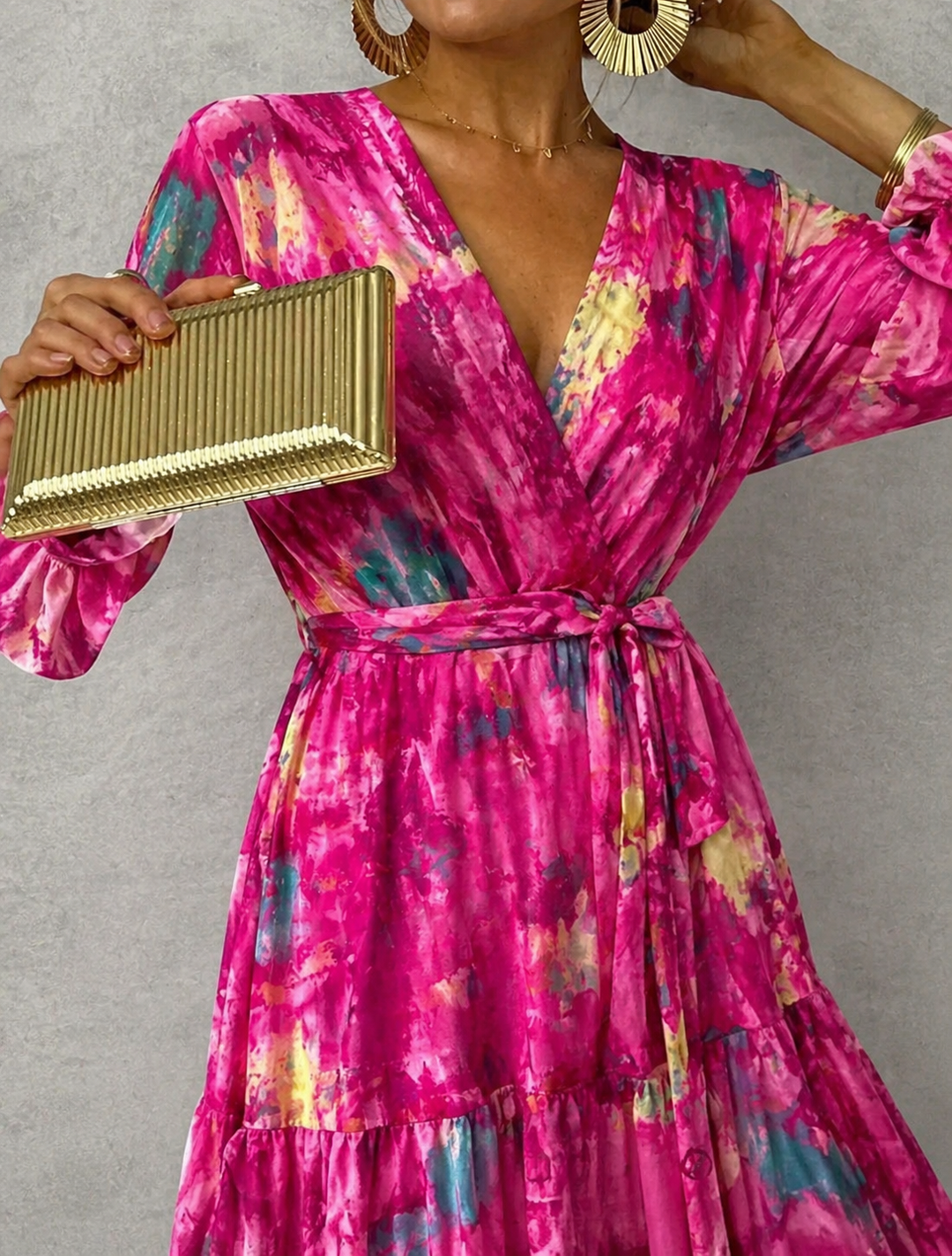 Sage | Robe Fleurie Enveloppante