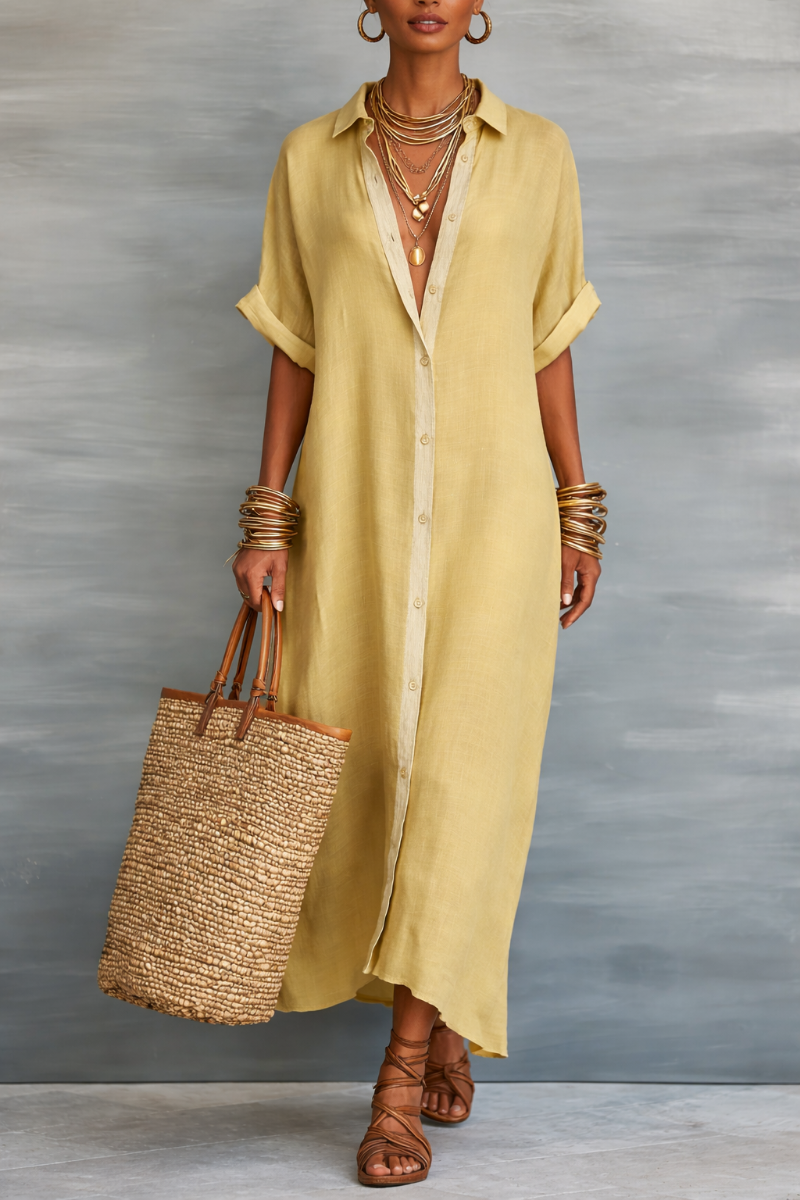 Manelle™ | Robe Maxi avec Ligne Minimaliste