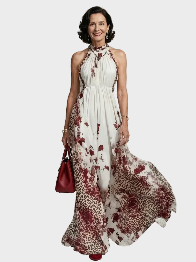 Orlune robe maxi plissée blanche femme – style épuré et élégant – Aveline Lyon