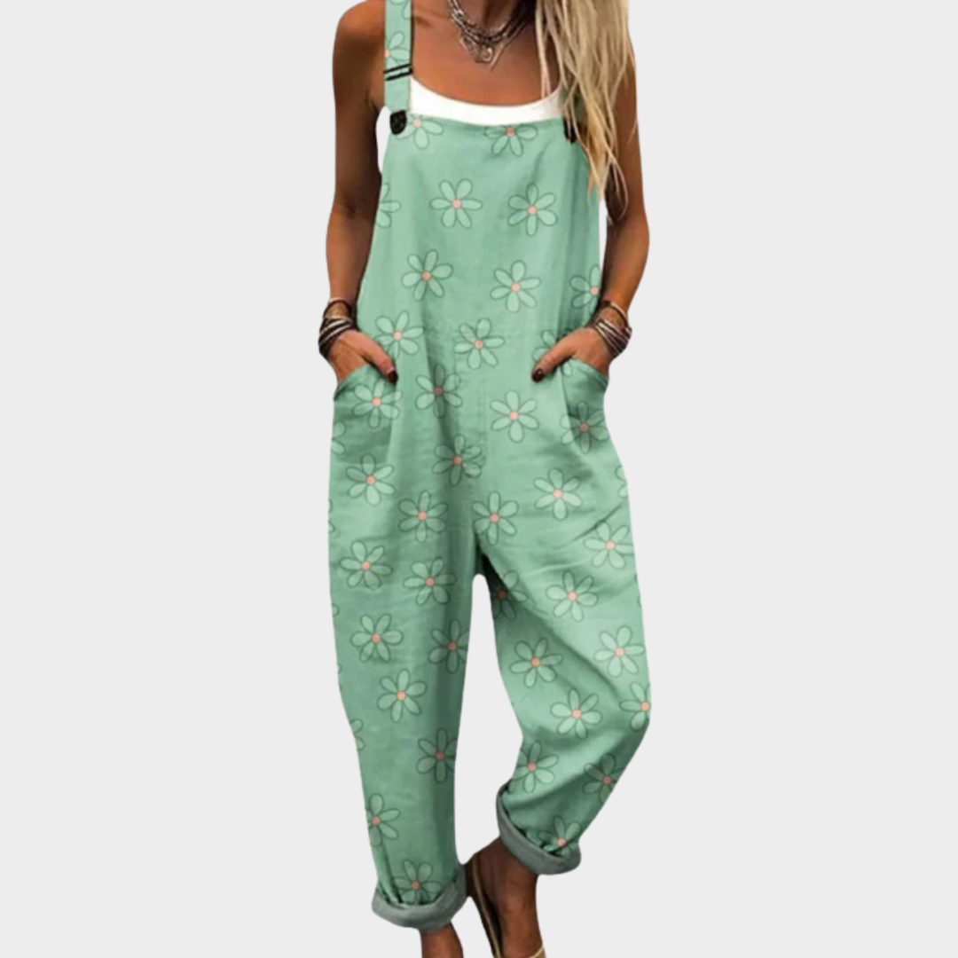 Pantalon à Bretelles Imprimé