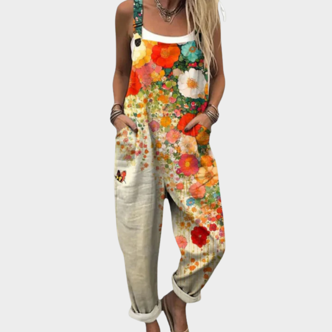 Pantalon à Bretelles Imprimé