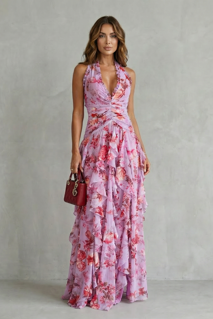 Zoé - Robe Maxi Chic à Col Halter