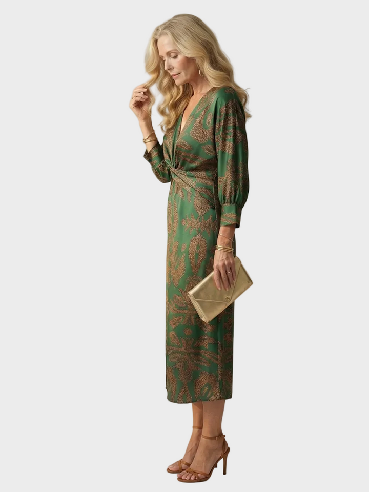 Lune | Robe Midi Wrap Naturelle