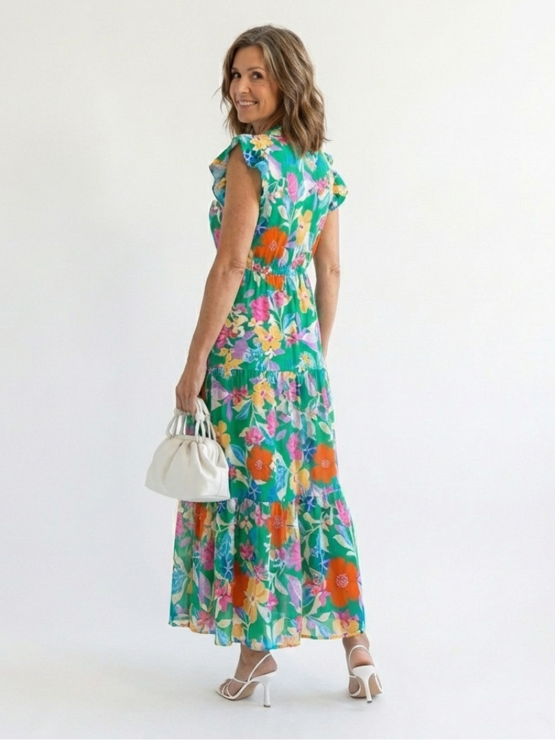 Lila | Midi Floral Élégant