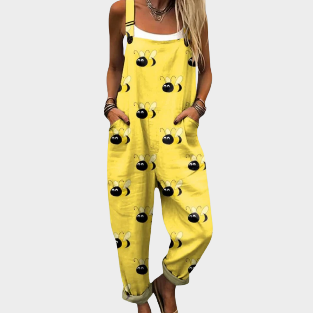 Pantalon à Bretelles Imprimé