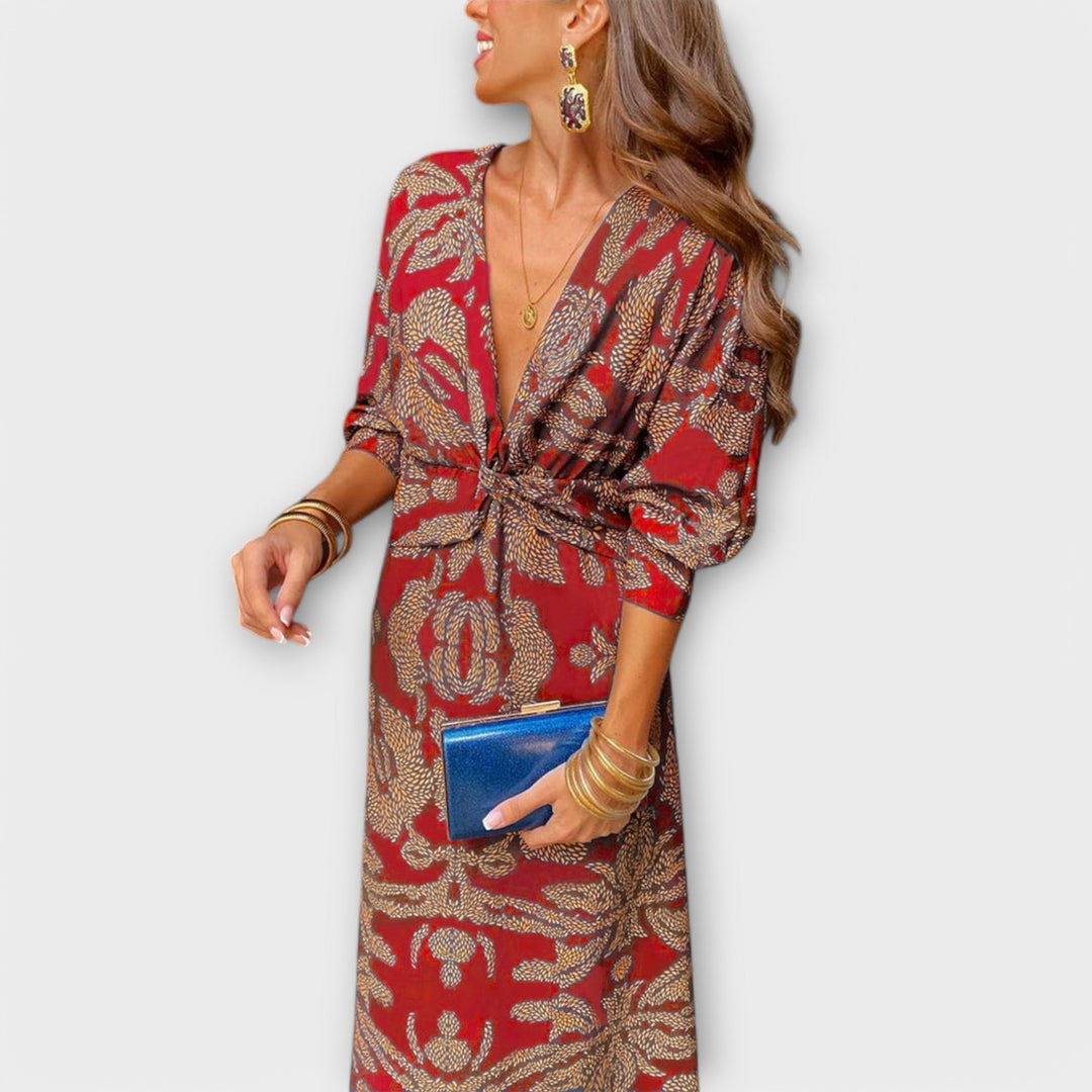 Oriana - Robe Élégante à Manches Longues