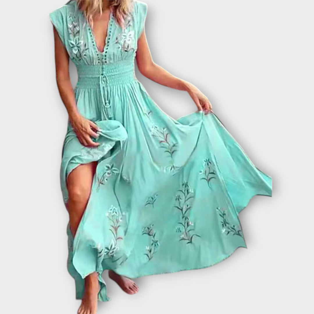 Felizia – Robe Boho avec Broderie Envoûtante