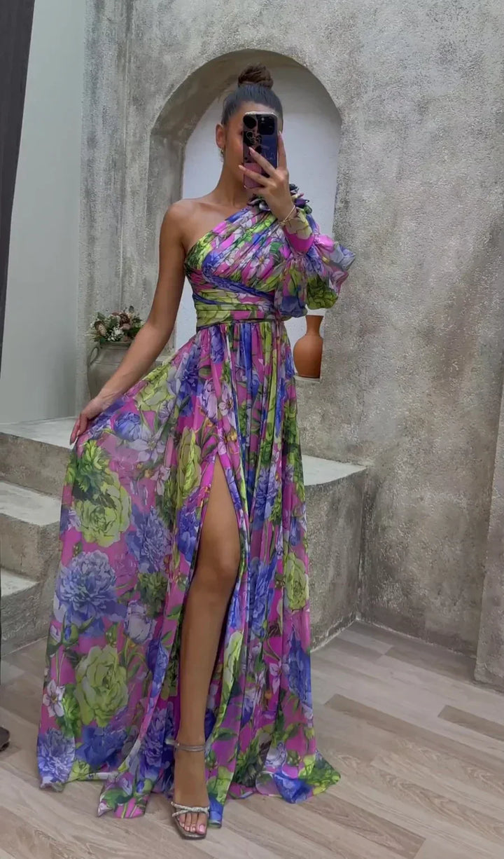Kaia – Robe Drapée Intemporelle