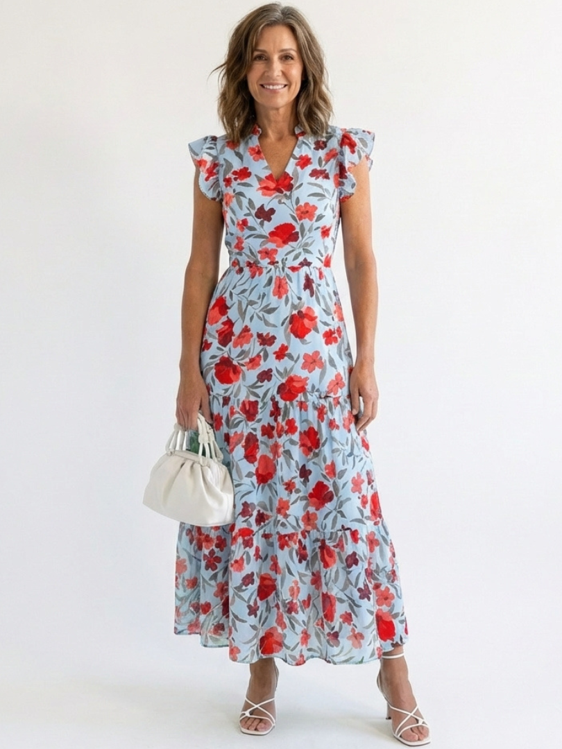 Lila | Midi Floral Élégant
