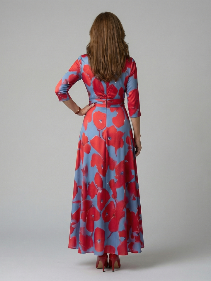 Celine | Robe Midi Croisée