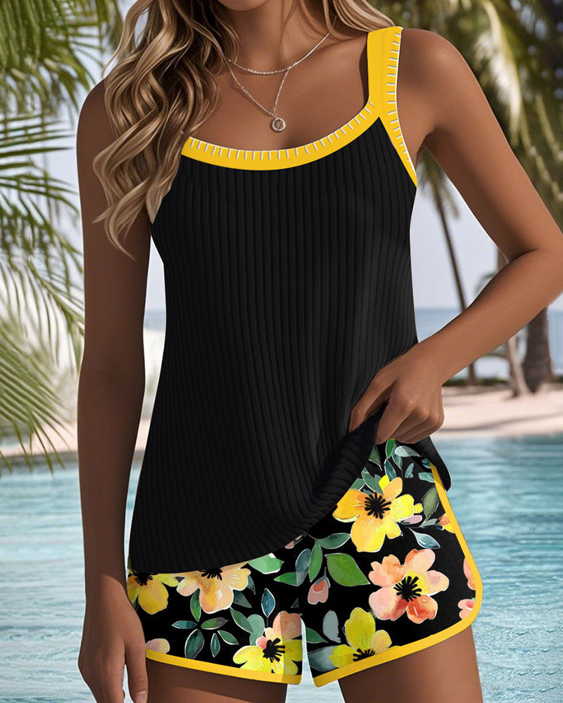 Matilda | Ensemble de Tankini de Plage Deux Pièces