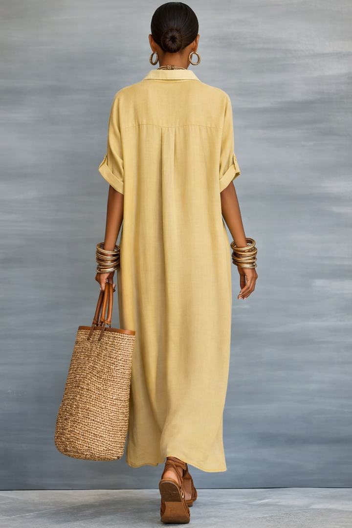 Manelle™ | Robe Maxi avec Ligne Minimaliste