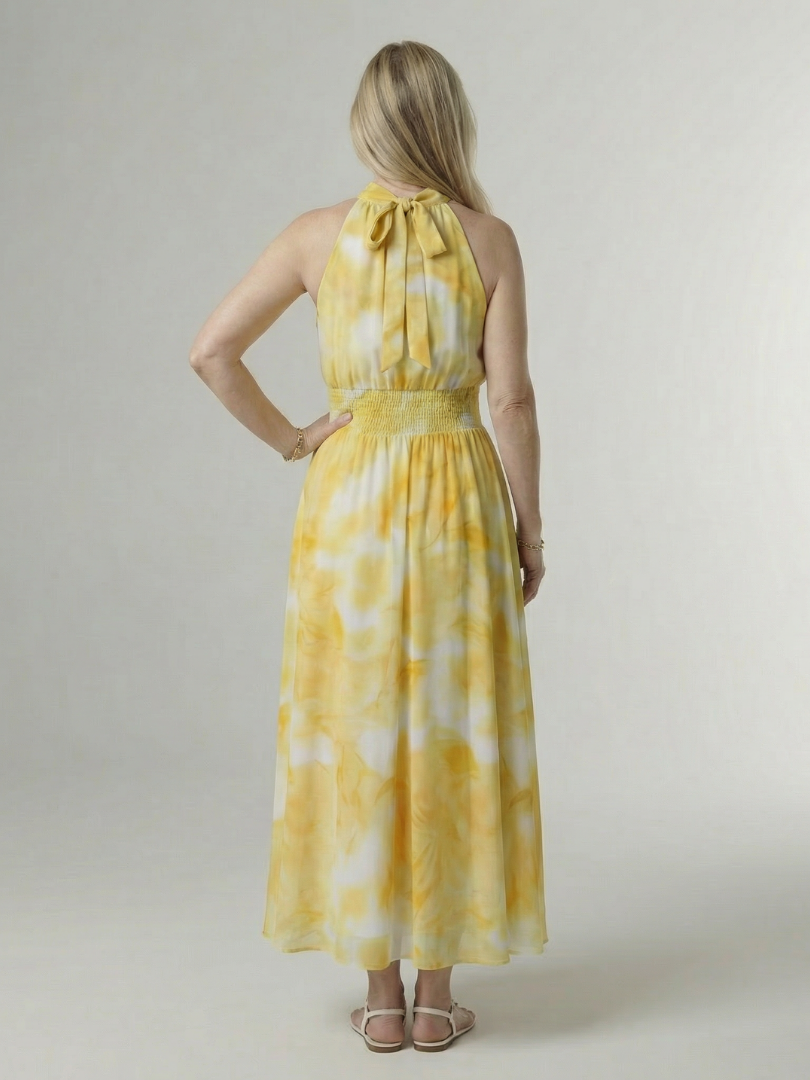 Sylin | Robe Midi à Bretelles Froncées