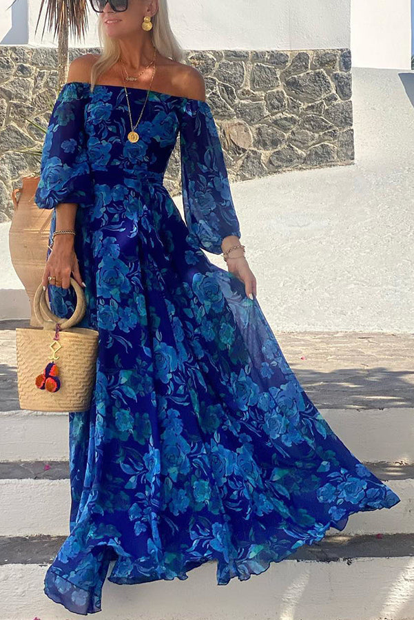 Francesca | Robe Florale à Manches Longues
