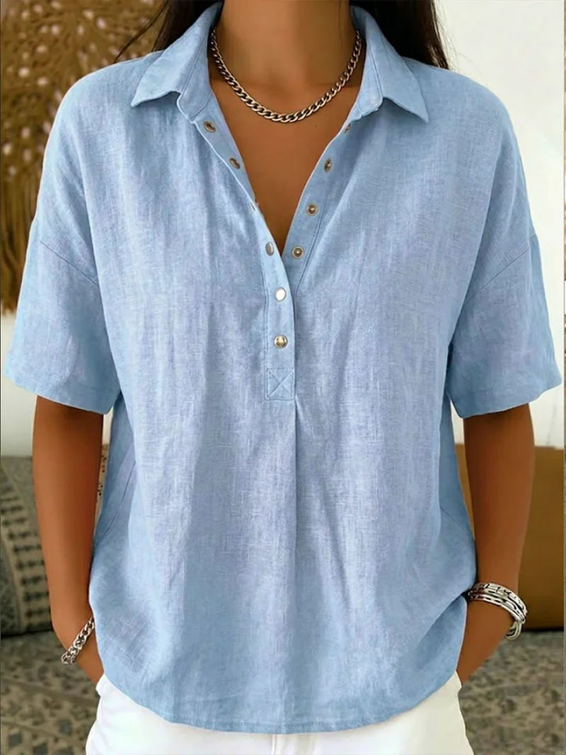 Chloé - Blouse oversize à boutons