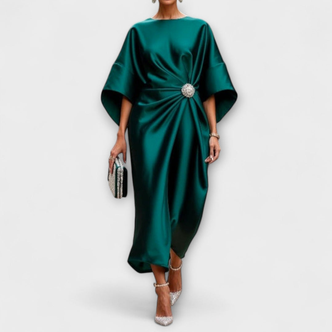 Robe Maxi Satinée Luxe Shimmer