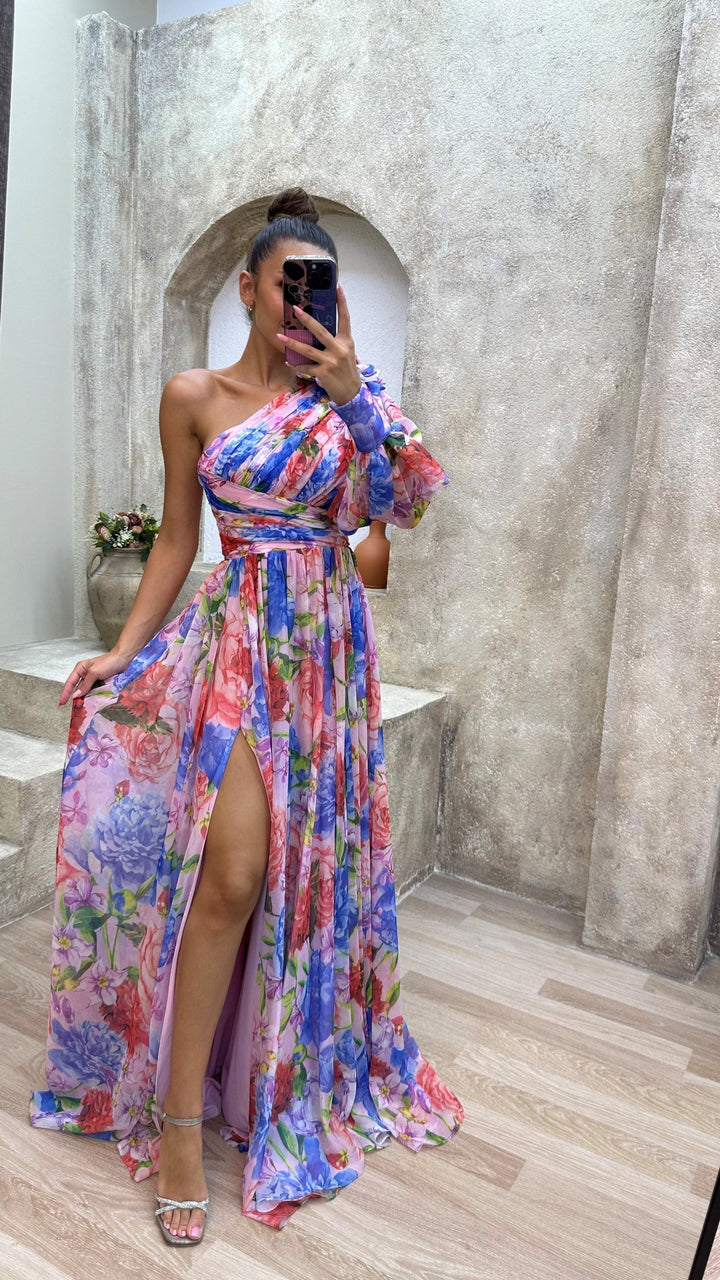 Kaia – Robe Drapée Intemporelle