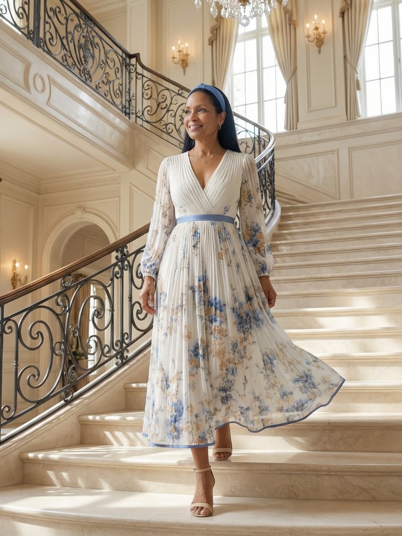 Rielle | Robe Midi Drapée