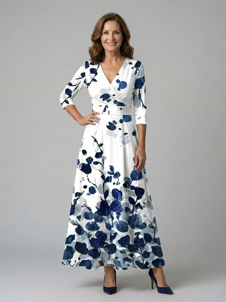 Celine | Robe Midi Croisée