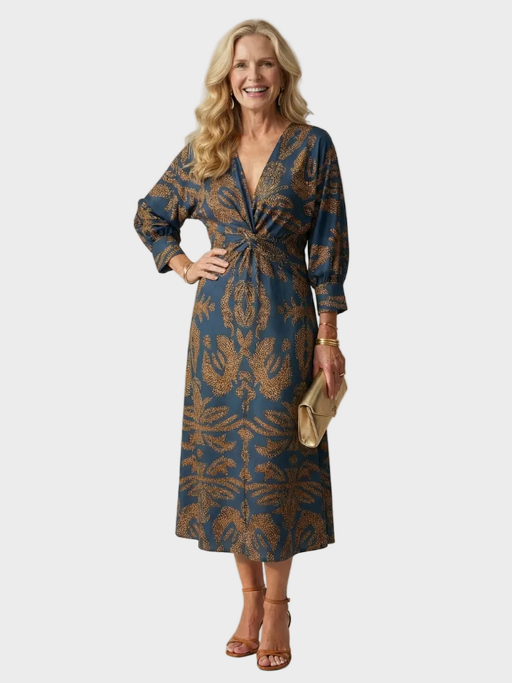 Lune | Robe Midi Wrap Naturelle
