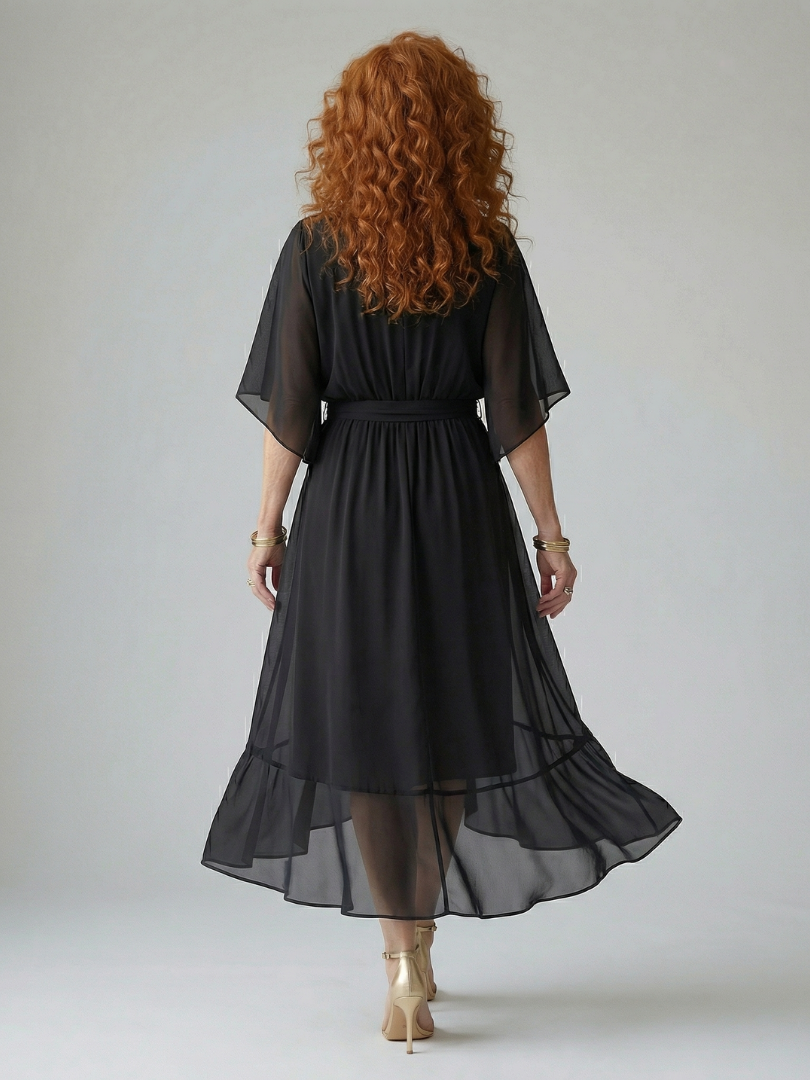 Elric | Robe Midi Drapée Légère