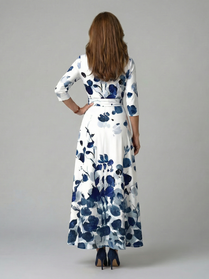 Celine | Robe Midi Croisée