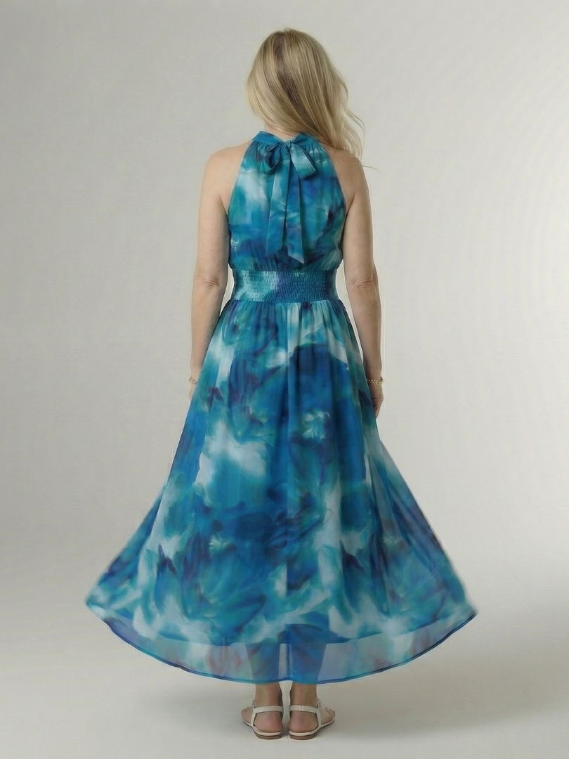 Sylin | Robe Midi à Bretelles Froncées