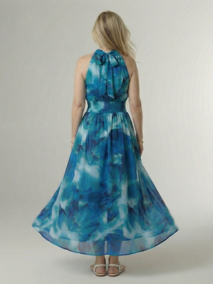 Sylin | Robe Midi à Bretelles Froncées