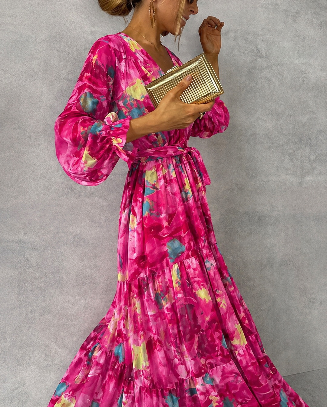 Sage | Robe Fleurie Enveloppante