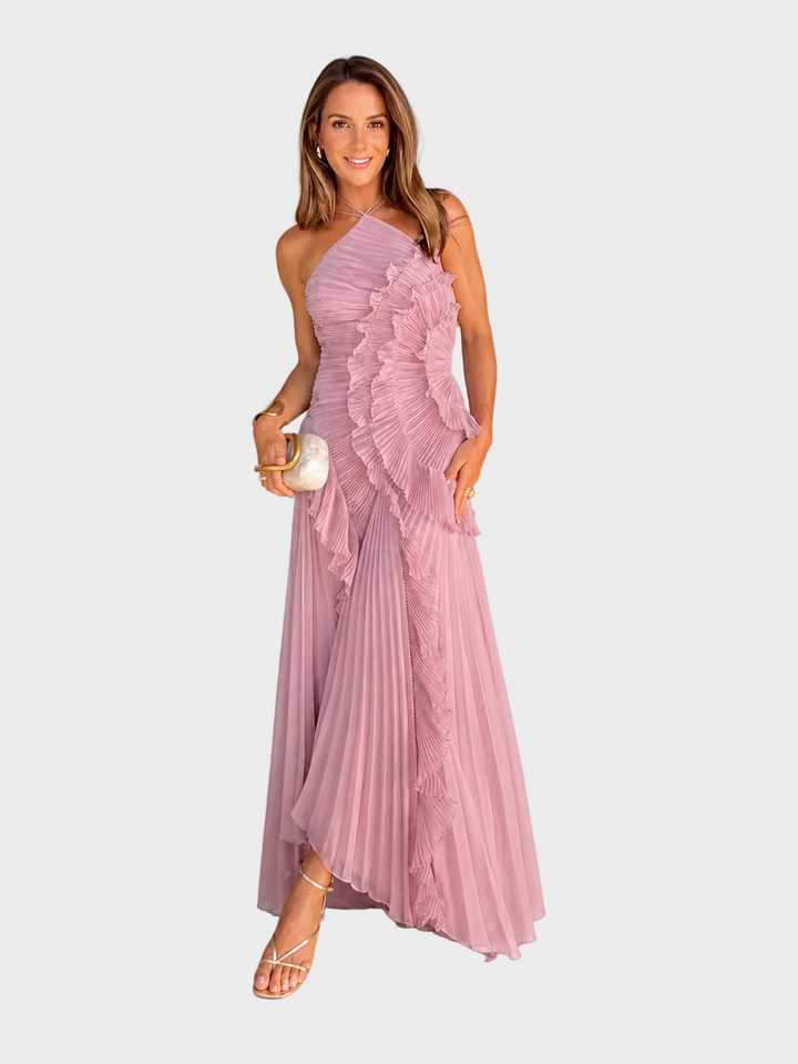 Harper robe maxi dos nu femme – style sensuel et élégant – Aveline Lyon