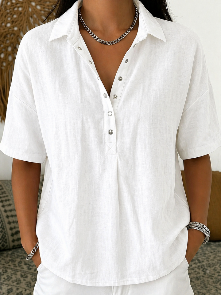 Chloé - Blouse oversize à boutons