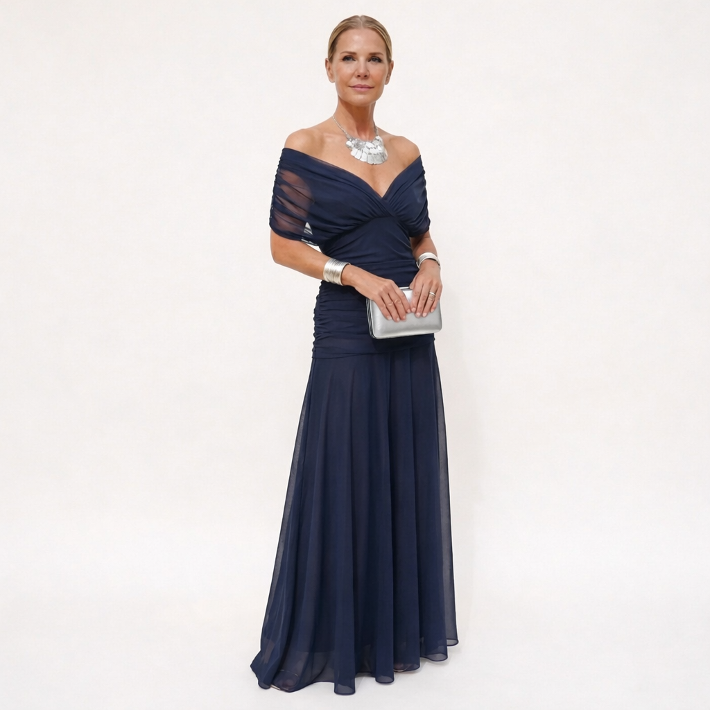 Velora™ | Robe Longue Fleurie avec Décolleté en V