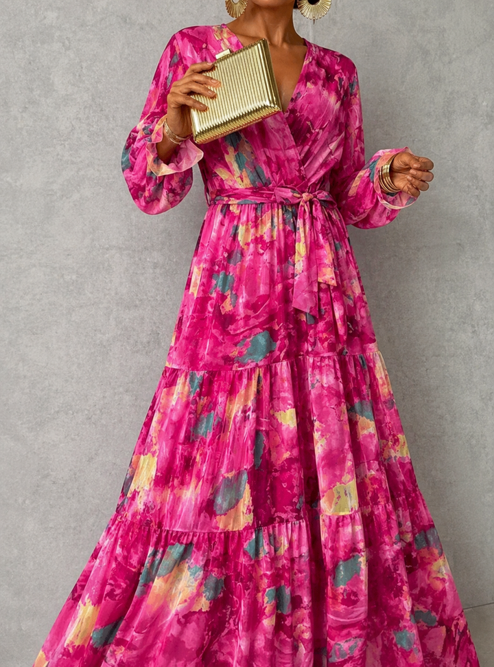Sage | Robe Fleurie Enveloppante