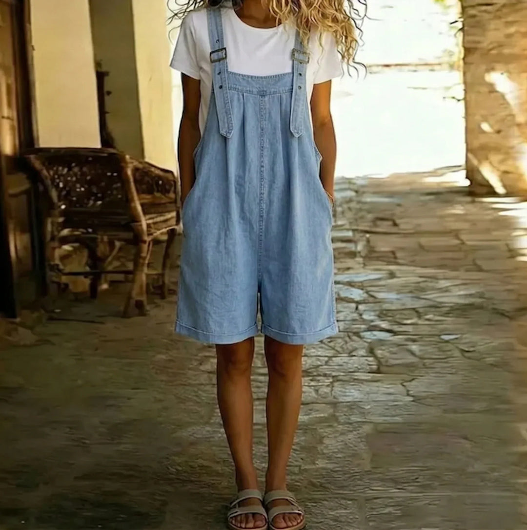 Héloïse - Salopette coupe ample au toucher coton doux