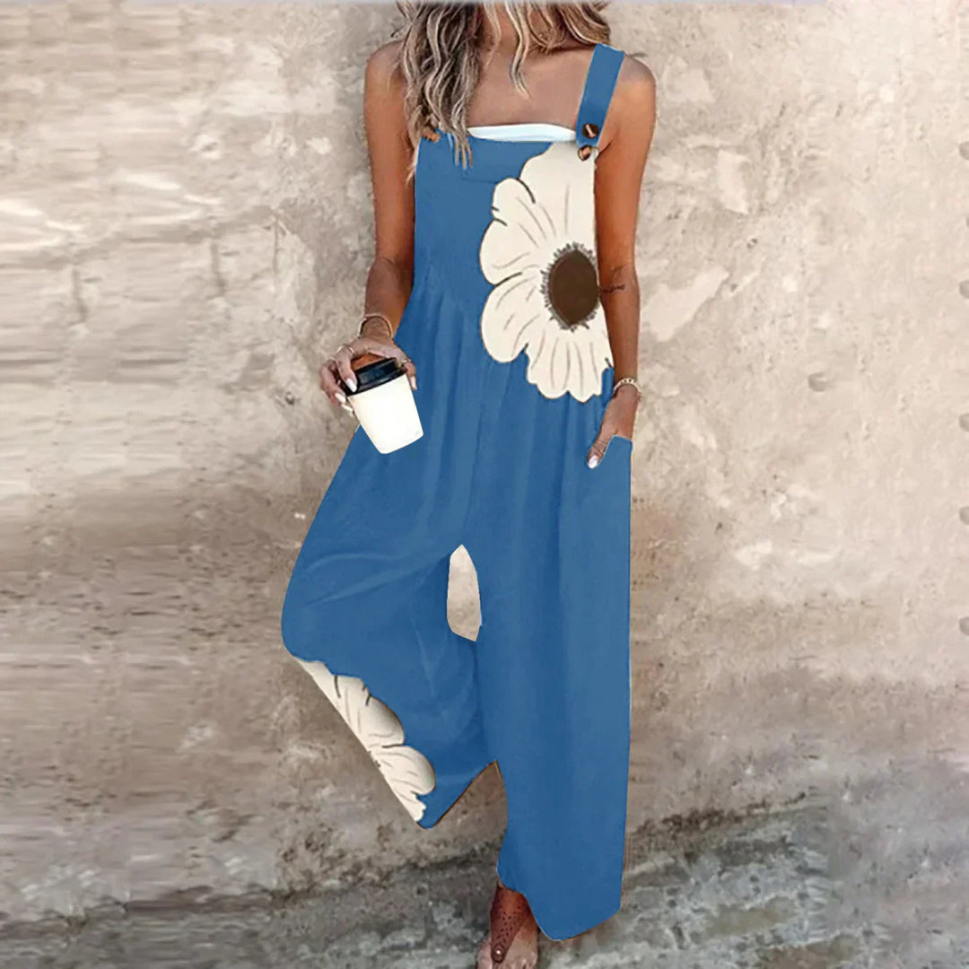 Pantalon à Bretelles Imprimé