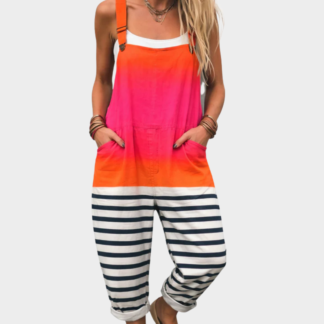 Pantalon à Bretelles Imprimé