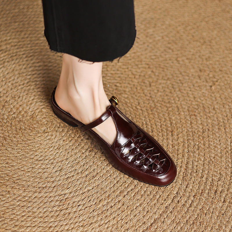 Elya | Mules en Cuir Véritable (presque épuisées)